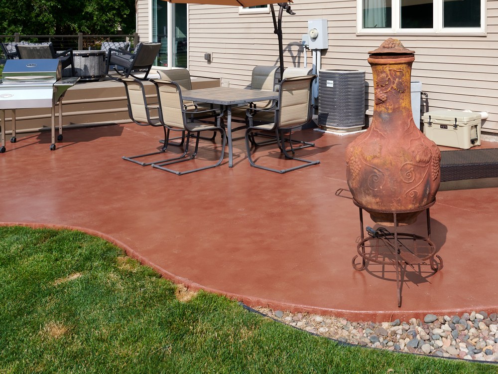 Epoxy-coated patio by Garage Force